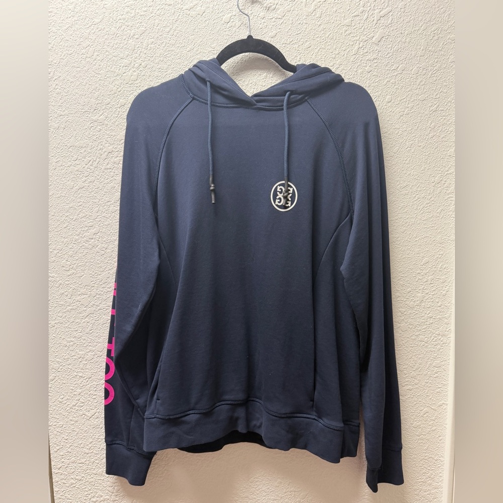 G/FORE Navy Pullover Hoodie “Girls Golf Too”